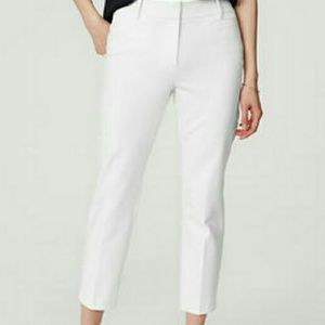 Loft Riviera White Pants